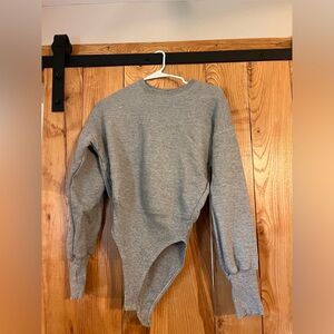 Zara Gray Crewneck onesie